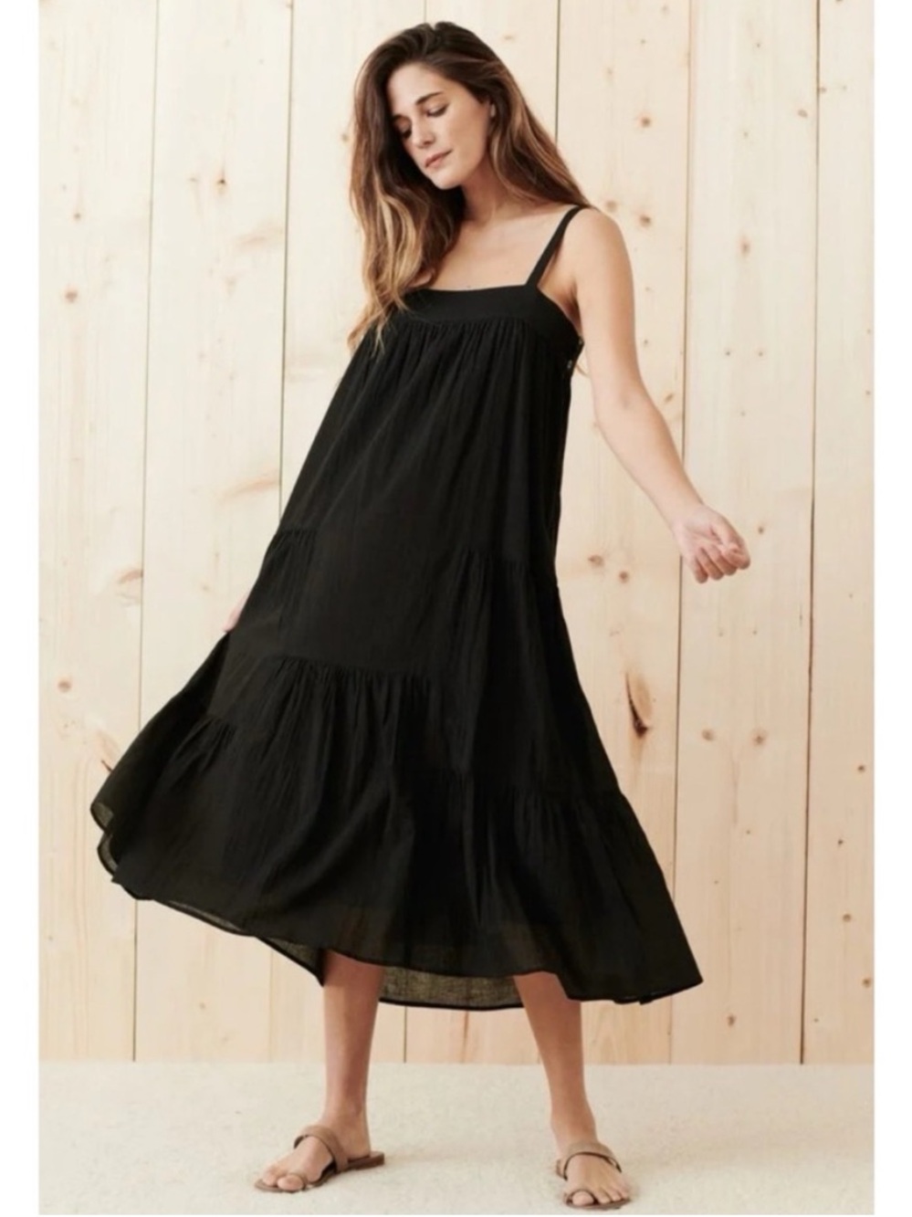 Jenni Kayne Black Midi Dress